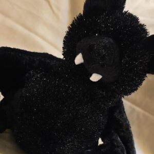 GANZ Sparkly Black Bat Plush Toy